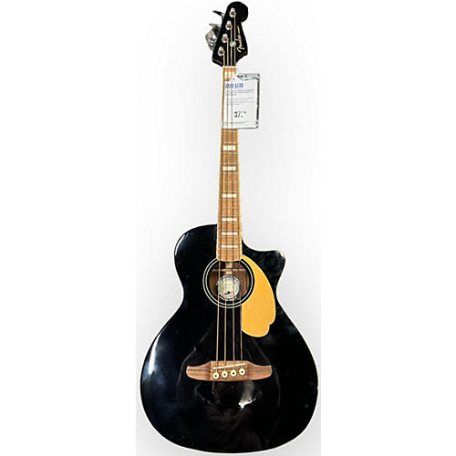 Fender Kingman Acoustic Electric Bass Acoustic Bass Guitar Black