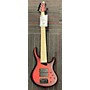 Used MTD Kingston 5 String Electric Bass Guitar red burst