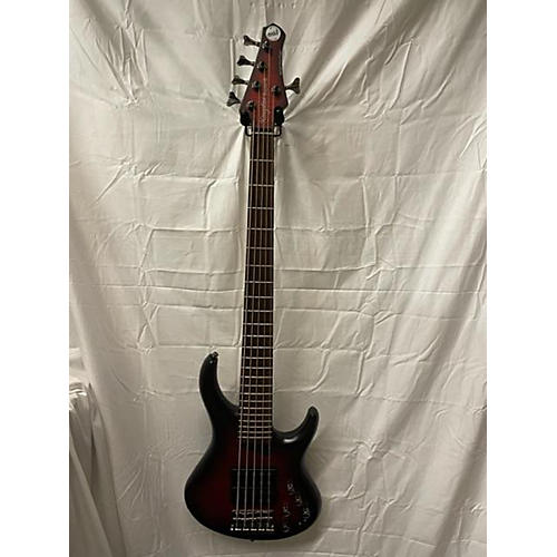 MTD Kingston Super5 Electric Bass Guitar Red to Black Fade