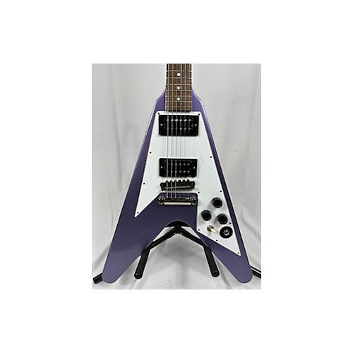 Epiphone Kirk Hammett 1979 Flying V Solid Body Electric Guitar Purple