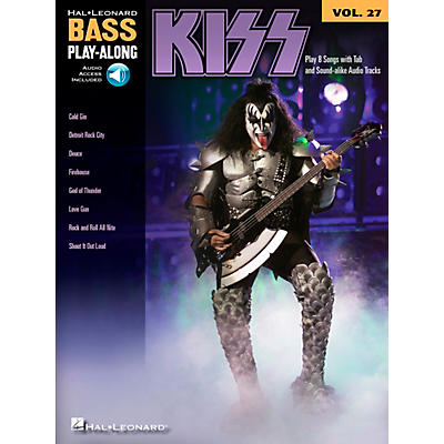 Hal Leonard Kiss - Bass Play-Along Volume 27 Book/CD