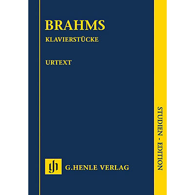 G. Henle Verlag Klavierstücke (Revised Edition) Henle Study Scores Series Softcover
