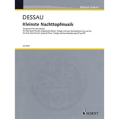 Schott Kleinste Nachttopfmusik (Score and Parts) Schott Series Composed by Paul Dessau