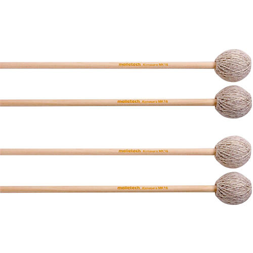 Malletech Klimasara Marimba Mallets Set of 4 (2 Matched Pairs) Medium Hard 16