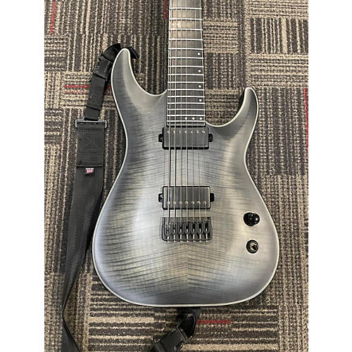 Schecter Guitar Research Km7 Solid Body Electric Guitar Trans Gray