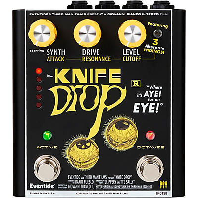 Eventide Knife Drop Fuzz Octave With Monophonic Synth Effects Pedal