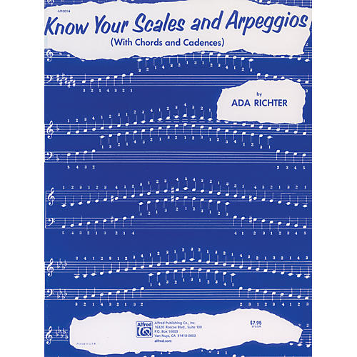 Alfred Know Your Scales and Arpeggios Piano Musician's Friend