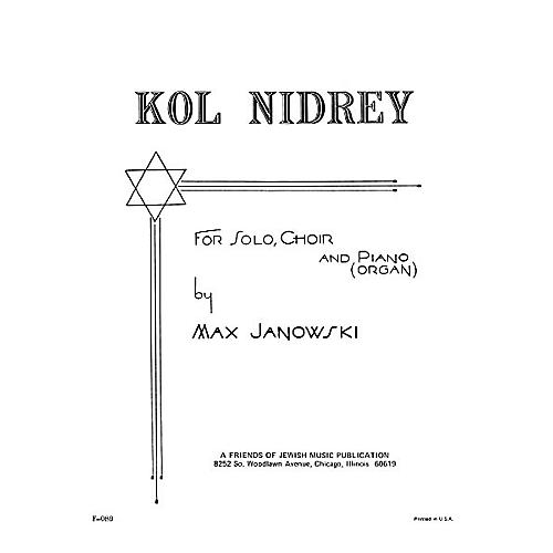 Transcontinental Music Kol Nidrey SATB arranged by Samuel Adler