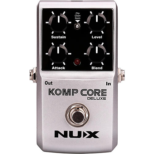 NUX Komp Core Deluxe Compressor Effects Pedal Silver