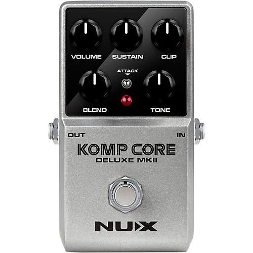 NUX Komp Core Deluxe MKII Compressor Effects Pedal Silver