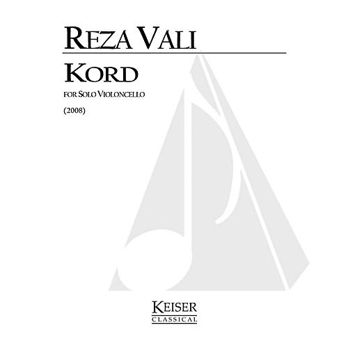 Lauren Keiser Music Publishing Kord for Solo Cello: Calligraphy No. 9 LKM Music Series by Reza Vali