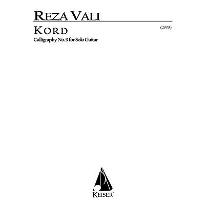 Lauren Keiser Music Publishing Kord for Solo Guitar: Calligraphy No. 9 LKM Music Series by Reza Vali