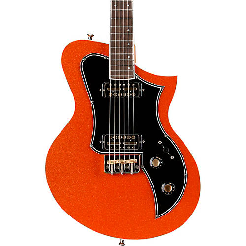 Kauer Guitars Korona HT Pine Electric Guitar Orange Metal Flake