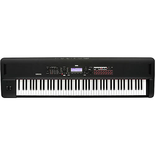 KORG KROSS 2 88-Key Performance Synth/Workstation With Added PCM and Sounds in Matte Black Condition 1 - Mint