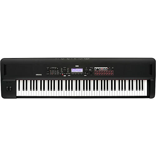 KORG KROSS 2 88-Key Performance Synth/Workstation With Added PCM and Sounds in Matte Black Condition 2 - Blemished  197881216115