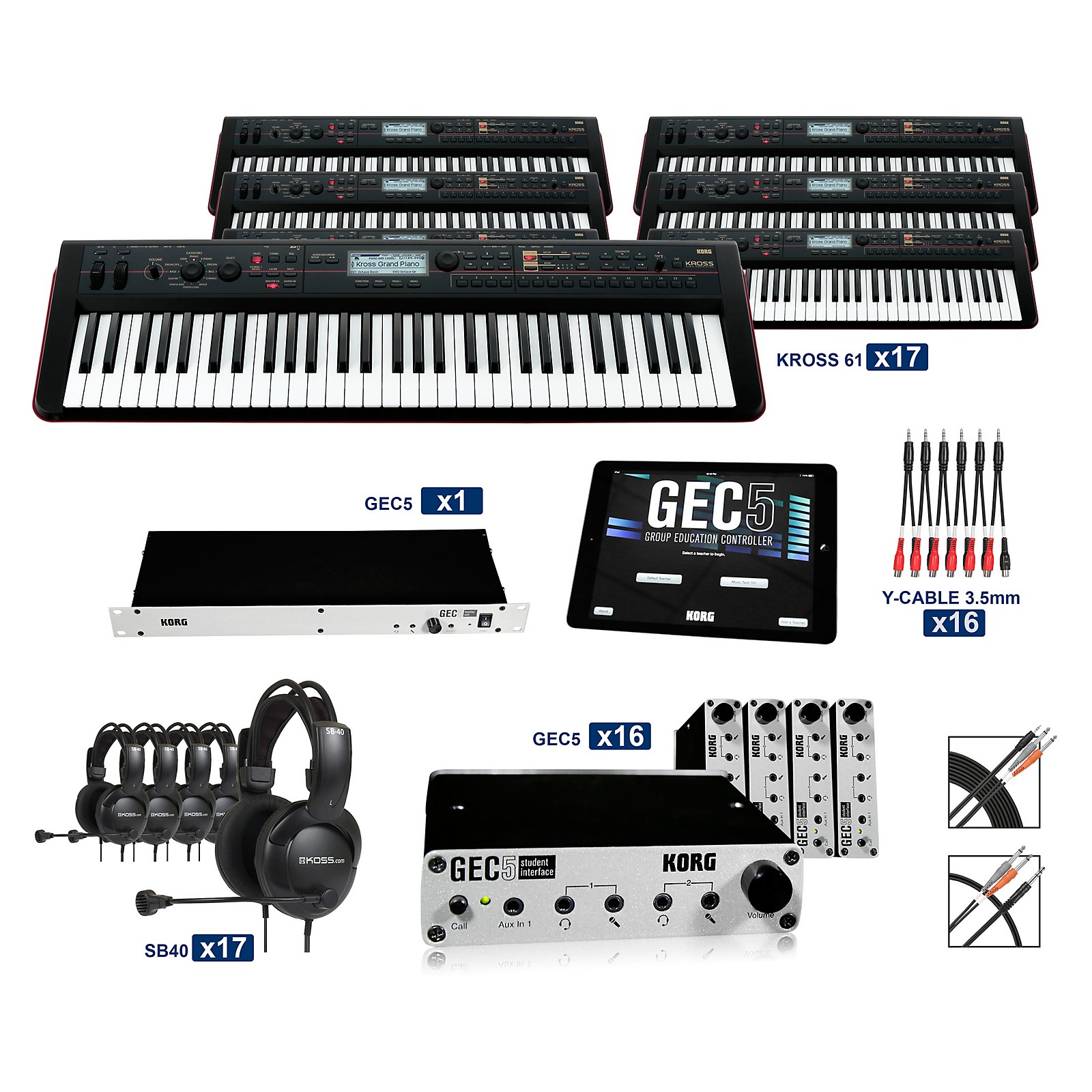 Kross 61 Keyboard Lab (16 Students) Musician's Friend