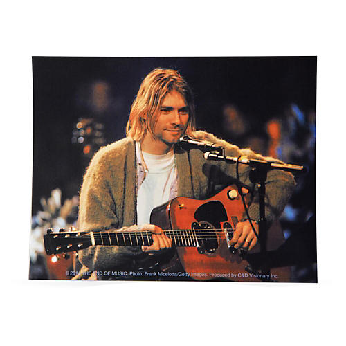 Kurt Cobain Playing Sticker