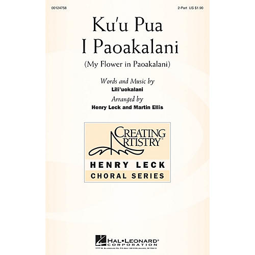 Hal Leonard Ku'u Pua I Paoakalani (My Flower in Paoakalani) 2PT/DESCANT arranged by Henry Leck