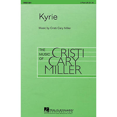 Hal Leonard Kyrie 2-Part Composed by Cristi Cary Miller