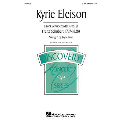 Hal Leonard Kyrie Eleison (from Mass No. 2) 3-Part Mixed arranged by Joyce Eilers