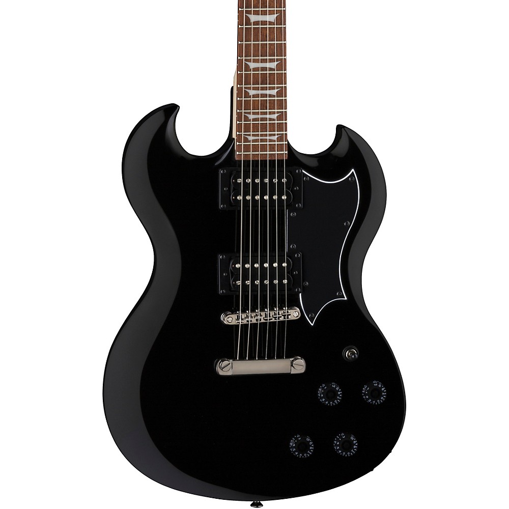 dean gran sport x electric guitar classic black black pickguard