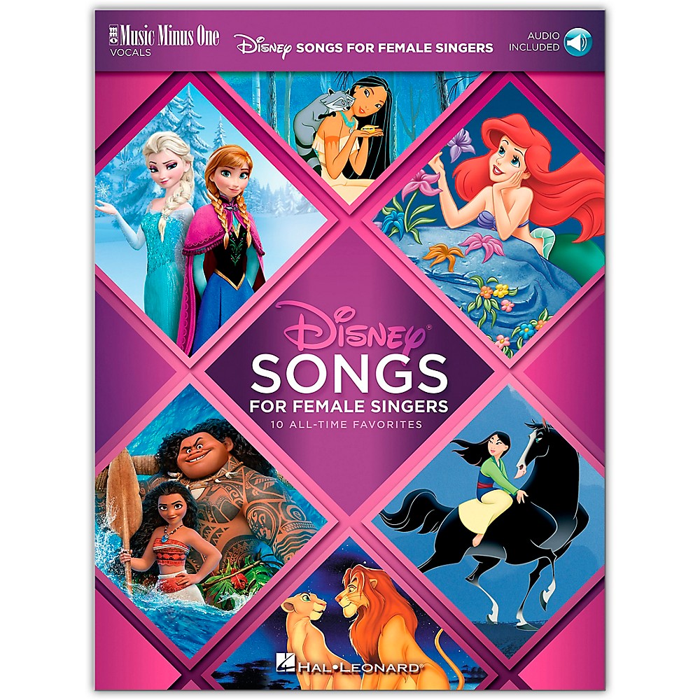 Music Minus One Disney Songs For Female Singers 10 All-Time Favorites With Fully-Orchestrated Backing Tracks Book/Audio Online