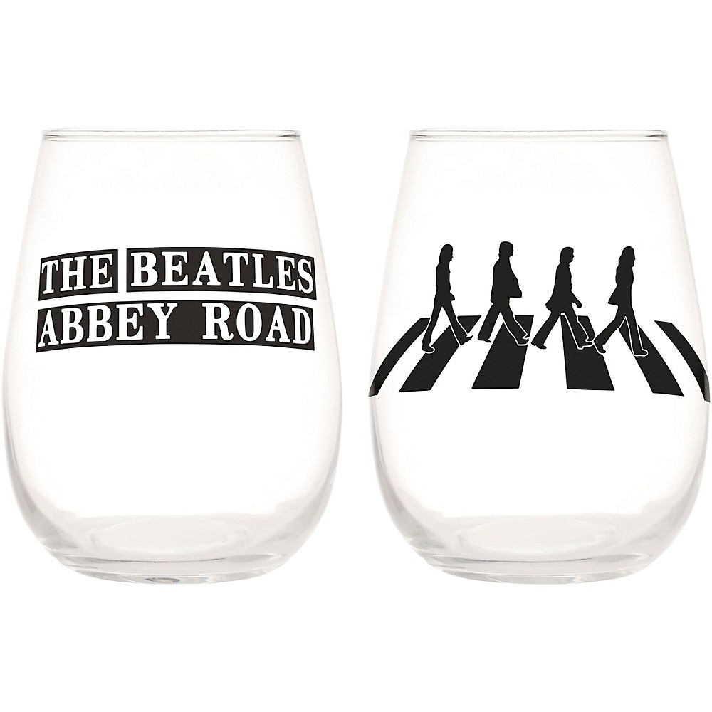 UPC 733966098360 product image for Vandor The Beatles Abbey Road 2 Pc. 18 Oz. Contour Glass Tumbler Set | upcitemdb.com