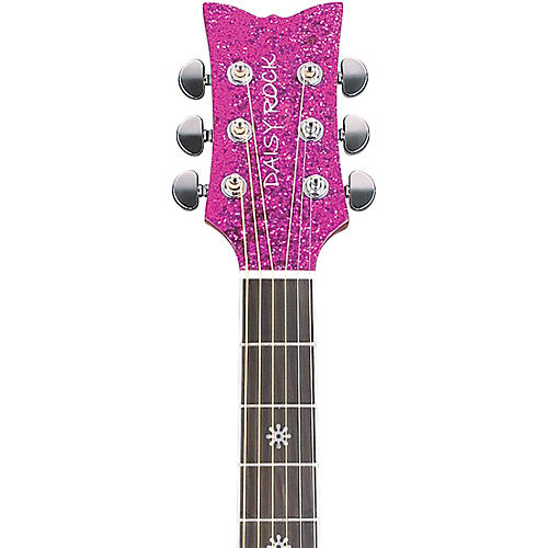 Daisy Rock Pixie Acoustic-Electric Guitar Pink Sparkle