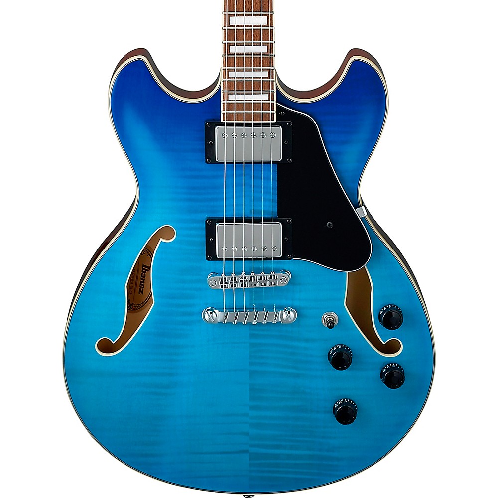 Ibanez As73fm Artcore Semi-Hollow Electric Guitar Azure Blue Gradation
