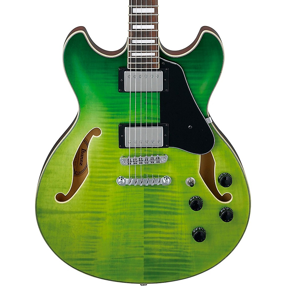 Ibanez As73fm Artcore Semi-Hollow Electric Guitar Green Valley Gradation