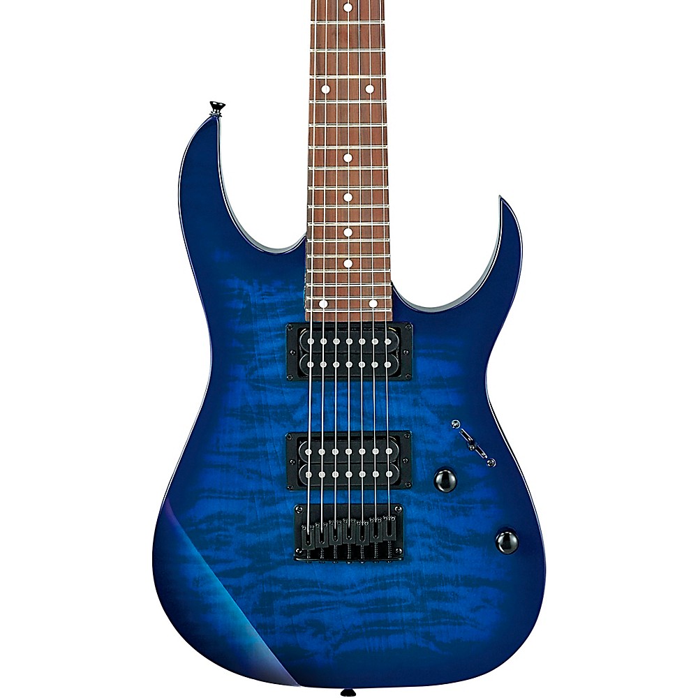 Ibanez GRG7221QA 7-String Electric Guitar Transparent Blue Burst | eBay