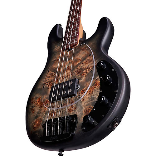 Sterling by Music Man StingRay Ray34 Burl Top Rosewood Fingerboard Electric  Bass
