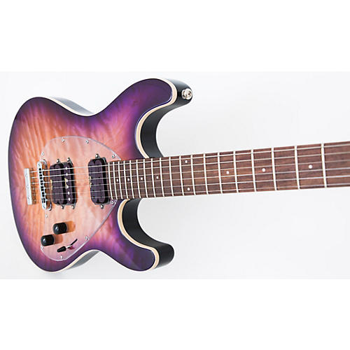 Ernie Ball Music Man Steve Morse Y2D Trem Electric Guitar Purple