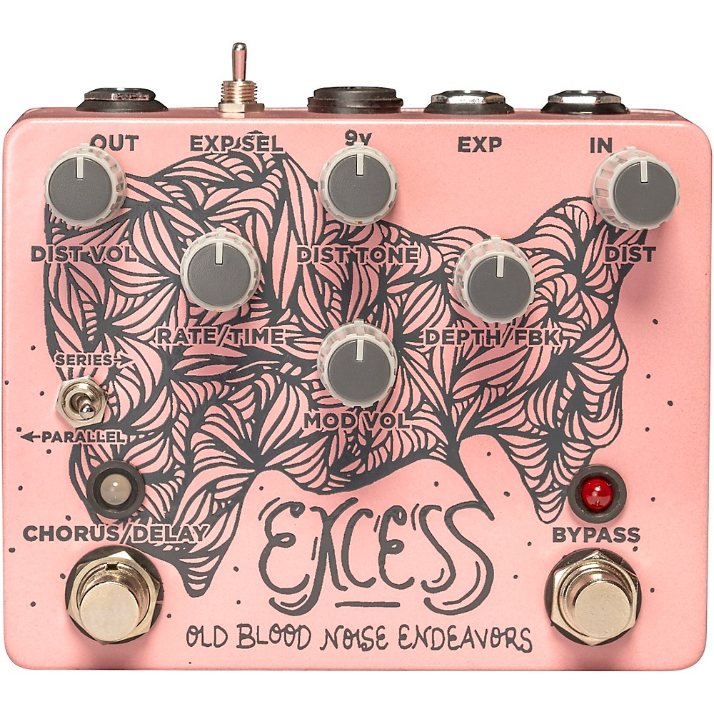 Used Old Blood Noise Endeavors Excess Delay / Chorus Distortion Effects Pedal