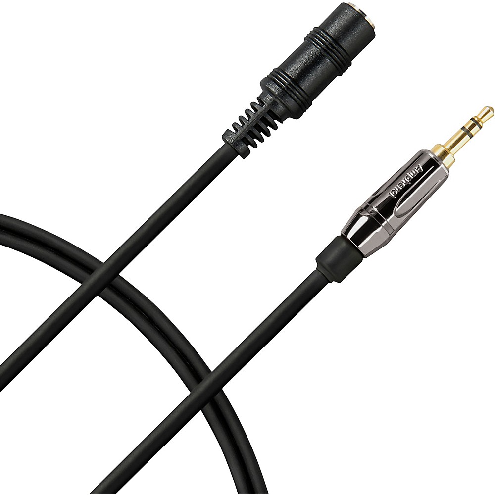 Livewire Elite Headphone Extension Cable 3.5mm TRS Male to 3.5mm TRS Female 25 ft. Black