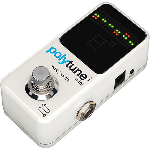 TC Electronic Polytune Mini 3 Pedal Tuner White | Musician's Friend