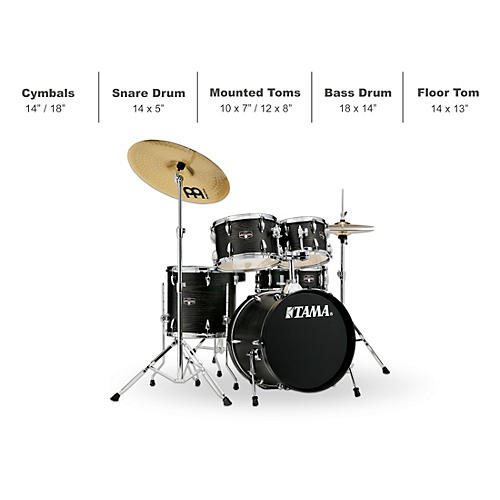 TAMA Imperialstar 5-Piece Complete Drum Set With 18