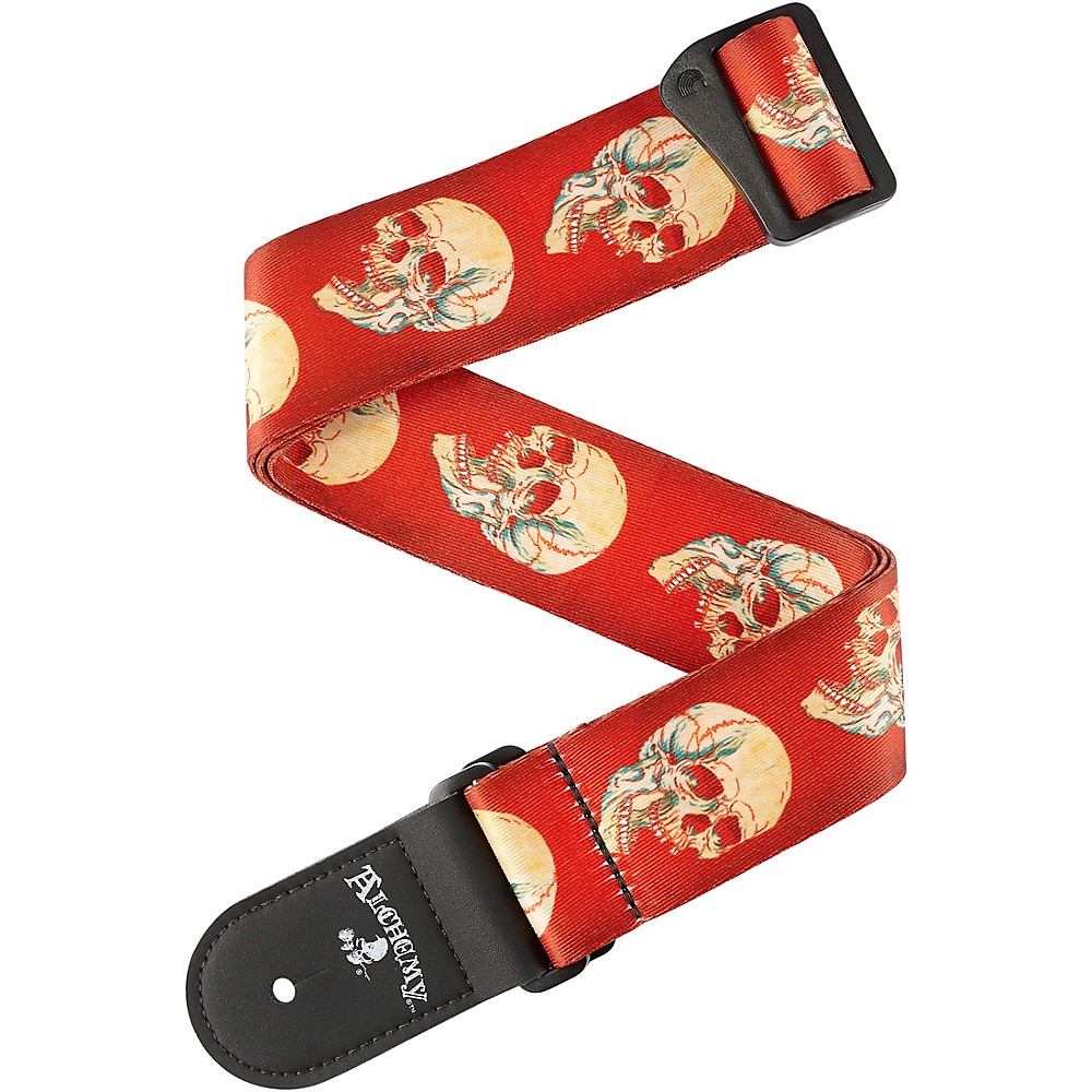 UPC 019954293789 product image for D'addario Planet Waves Alchemy Polyester Straps Red And White Skulls 2 In. | upcitemdb.com