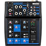 Nady MM-242 4 Stereo / 8 Mono Channel Mini Mixer with mono/stereo mode, ¼”  Inputs and outputs – battery powered, or use optional AC adapter