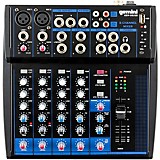 Nady MM-242 4 Stereo / 8 Mono Channel Mini Mixer with mono/stereo mode, ¼”  Inputs and outputs – battery powered, or use optional AC adapter