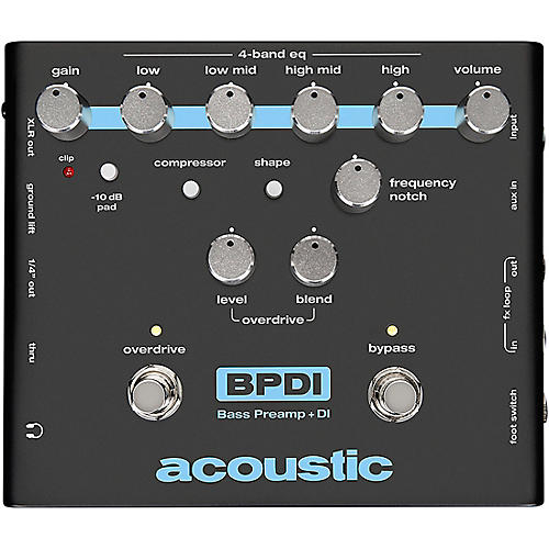 Acoustic Bass Preamp and DI Pedal