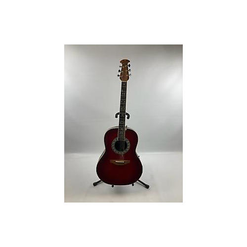 Ovation L717 Acoustic Guitar Red