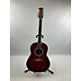 Used Ovation L717 Acoustic Guitar Red