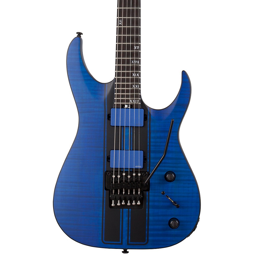 Schecter Guitar Research Banshee Gt Fr 6-String Electric Guitar Satin Transparent Blue