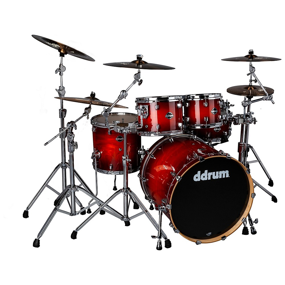 UPC 194744000010 product image for Ddrum Dominion Birch 5-Piece Shell Pack With Ash Veneer Red Burst | upcitemdb.com