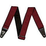 L73323000002001 - Fender Houndstooth Jacquard Guitar Strap 2 in Red