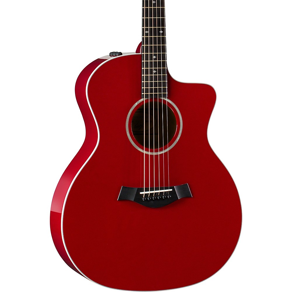 Taylor 214ce-Red DLX Grand Auditorium Acoustic-Electric Guitar Red | eBay