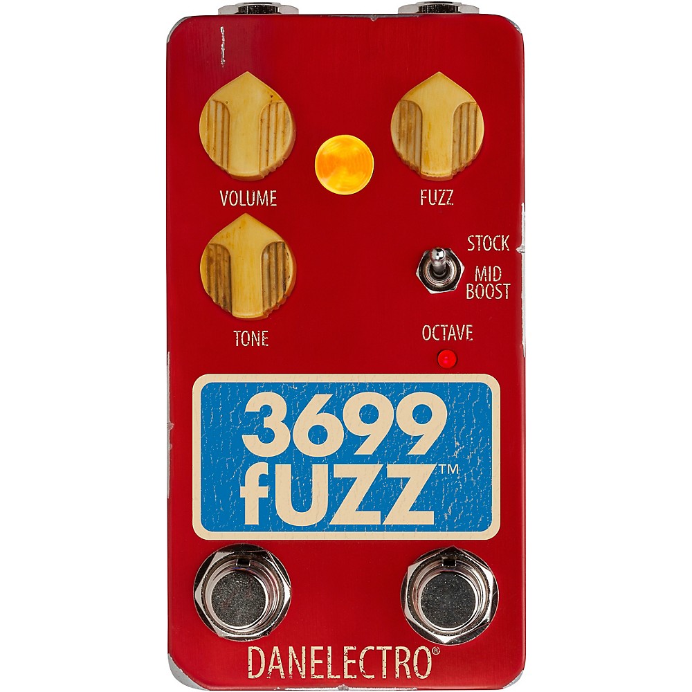 Danelectro 3699 Fuzz Effects Pedal Red