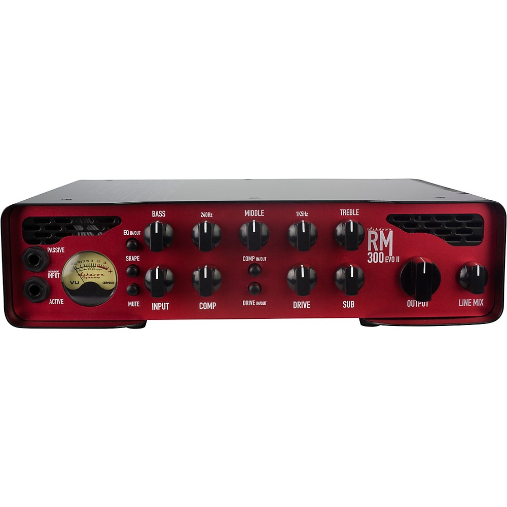 Ashdown Rootmaster Rm-300 Evo Ii 300W Bass Amp Head Black And Red