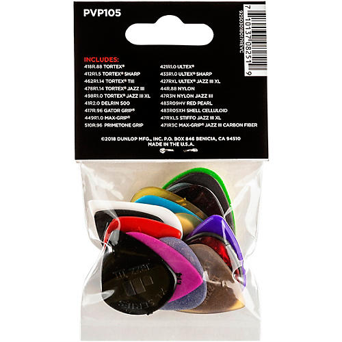 Dunlop Pick Variety Pack 18/PLYPK Medium/Heavy | Musician's